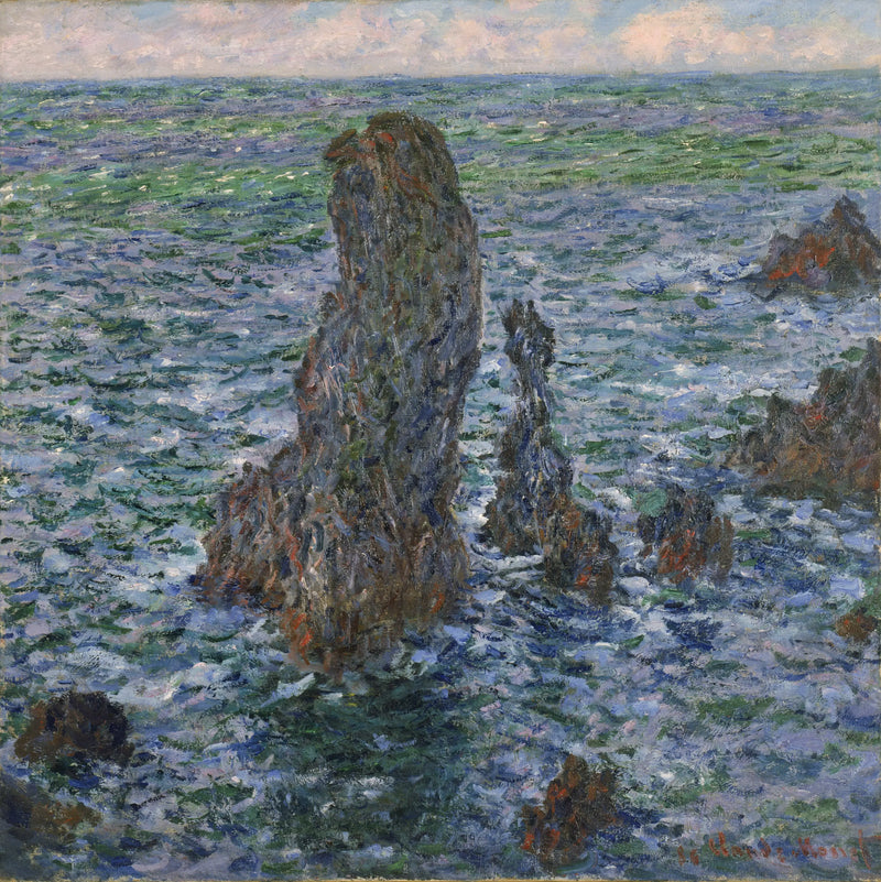 Die Pyramiden von Port Coton - Claude Monet