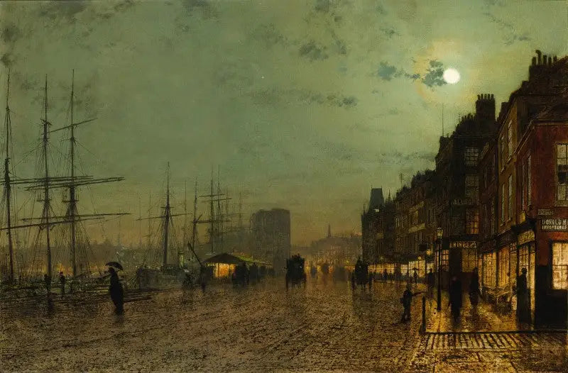 Die Ufer von Glasgow - John Atkinson Grimshaw