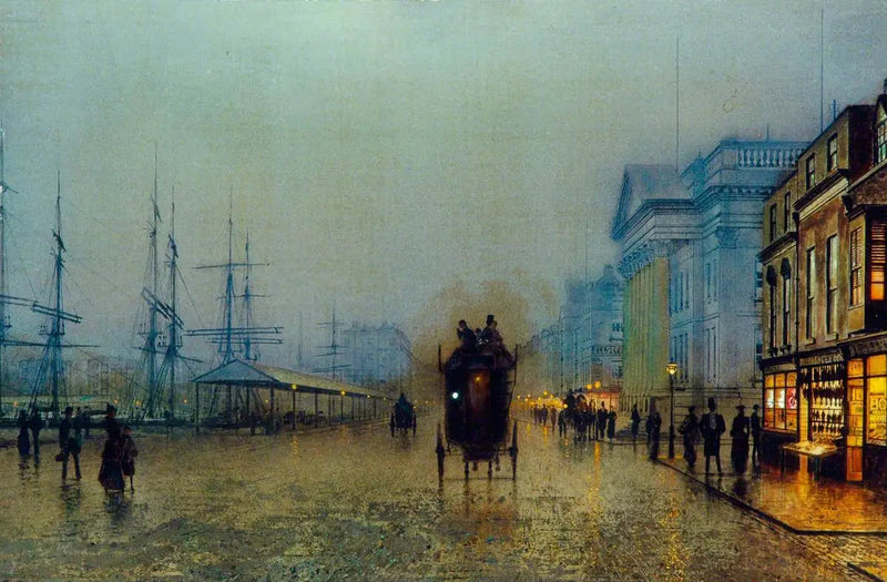 Die Ufer von Liverpool - John Atkinson Grimshaw