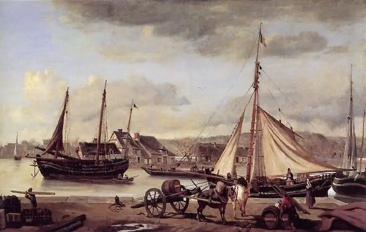 Die Händlerkais von Rouen - Jean-Baptiste Camille Corot