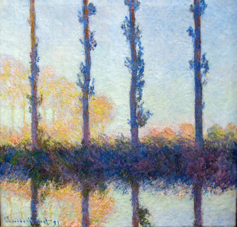 Die vier Bäume - Claude Monet