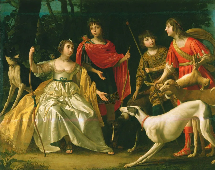 Die vier ältesten Kinder des Königs und der Königin von Böhmen - Gerrit van Honthorst