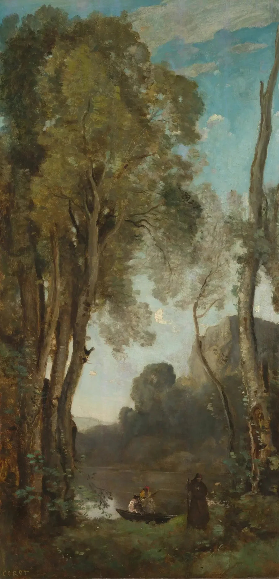 Die vier Momente des Tages: der Abend - Jean-Baptiste Camille Corot