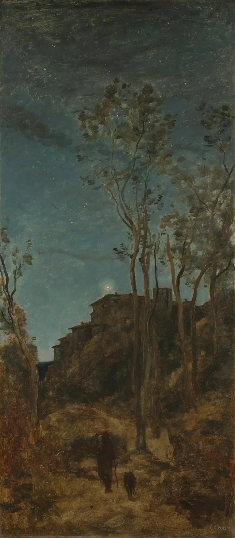 Die vier Momente des Tages: die Nacht - Jean-Baptiste Camille Corot