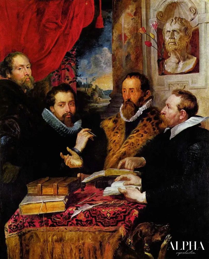 Les Quatre Philosophes - Peter Paul Rubens - Reproductions de tableaux et peintures haut de gamme