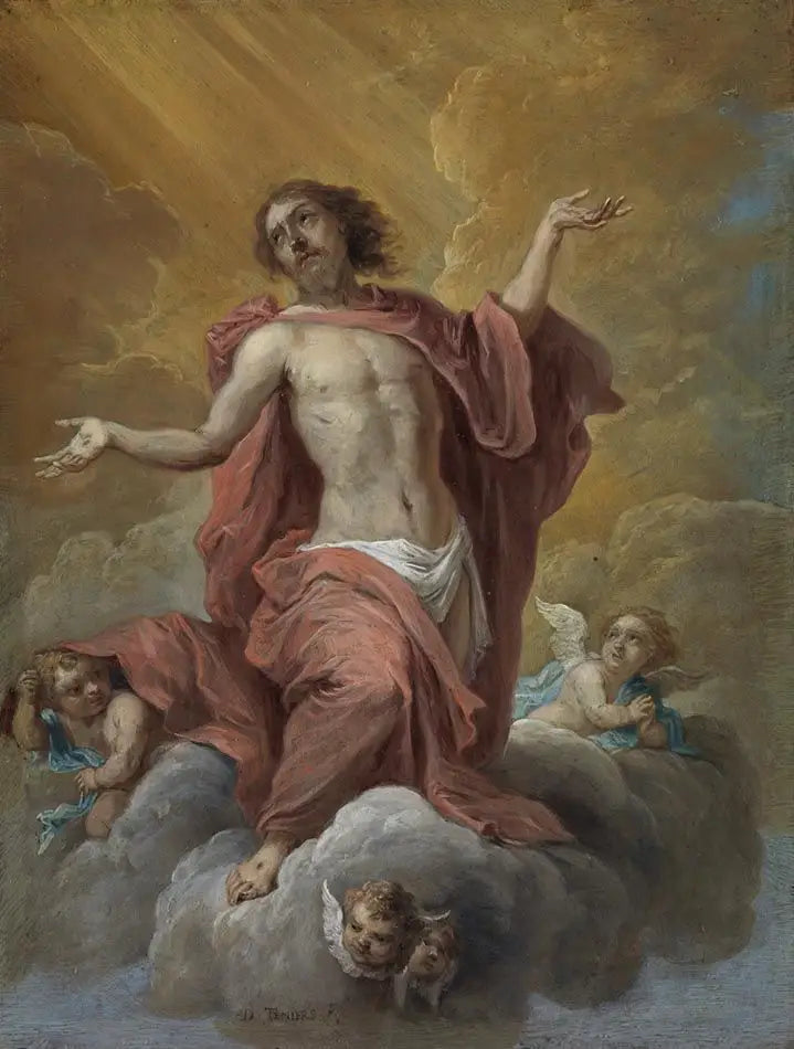 Die fünfzehn Geheimnisse des Rosenkranzes: Die Himmelfahrt Christi - David Teniers der Jüngere