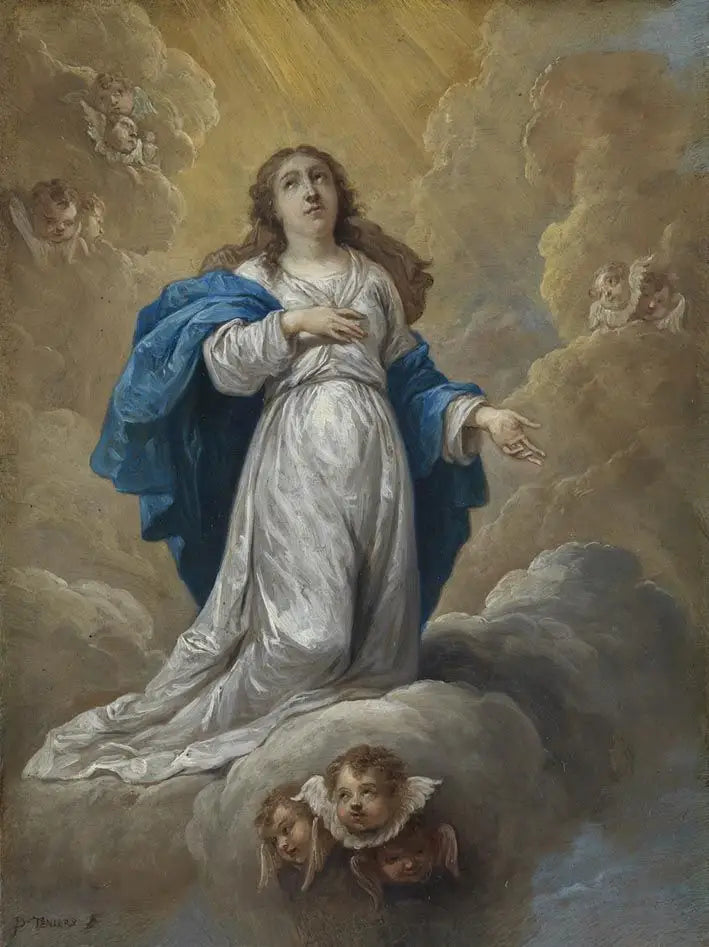 Die fünfzehn Geheimnisse des Rosenkranzes : die Himmelfahrt der Jungfrau Maria - David Teniers der Jüngere
