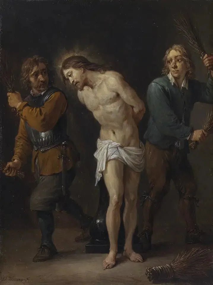 Die fünfzehn Geheimnisse des Rosenkranzes: die Geißelung Christi - David Teniers der Jüngere