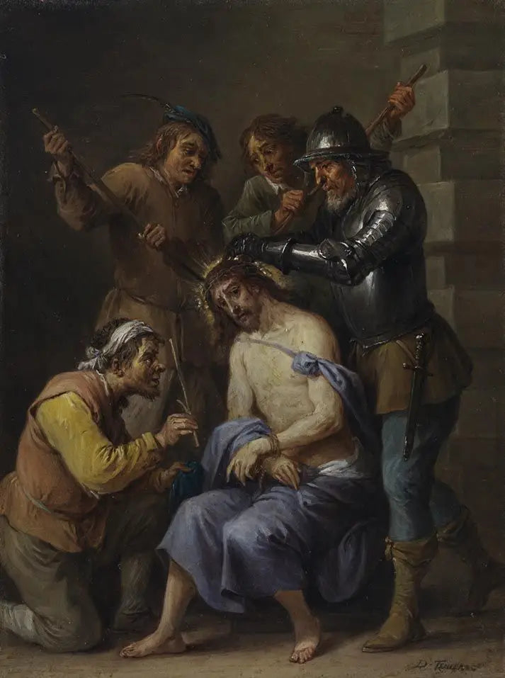 Die fünfzehn Geheimnisse des Rosenkranzes: die Dornenkrone Christi - David Teniers der Jüngere