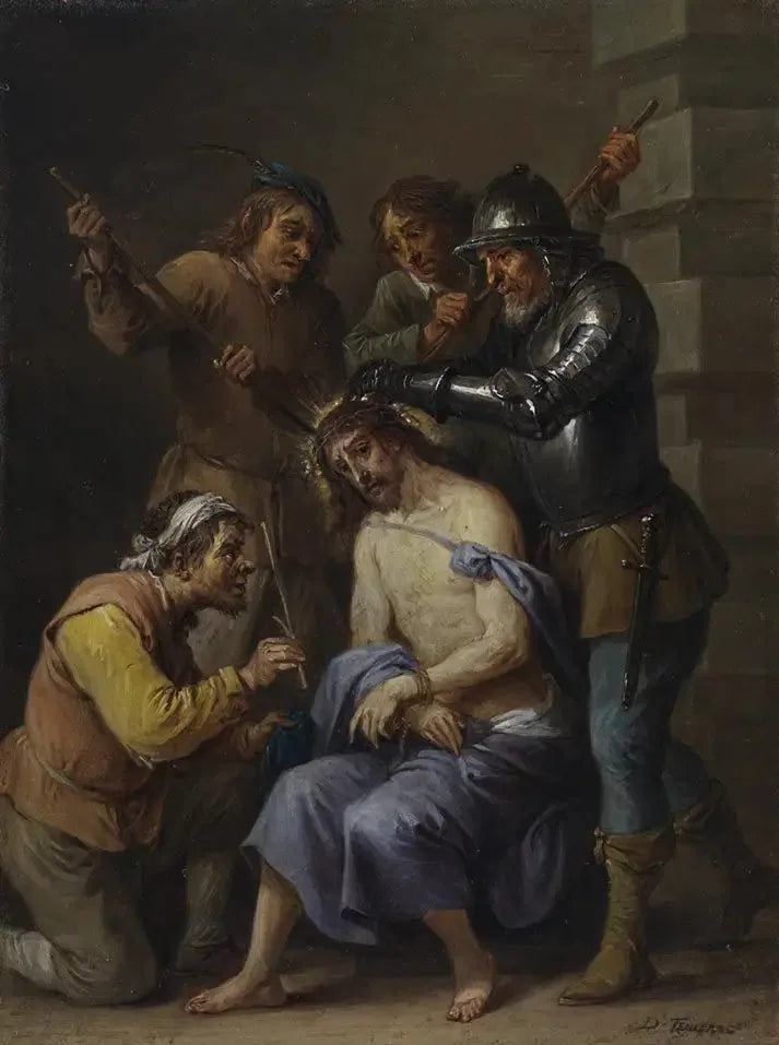 Die fünfzehn Geheimnisse des Rosenkranzes: die Dornenkrone Christi - David Teniers der Jüngere