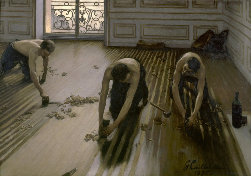 Die Parkettabschneider - Gustave Caillebotte