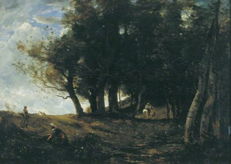 Die Holzsammler - Jean-Baptiste Camille Corot
