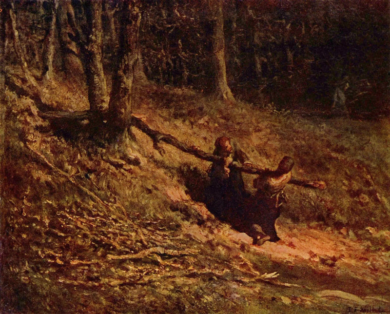 Die Holzruderer - Jean-François Millet
