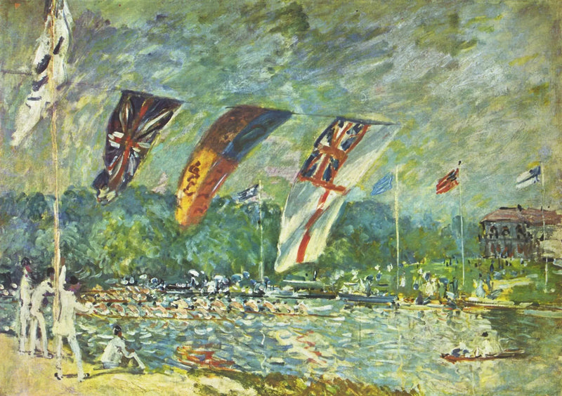 Die Regatten in Molesey - Alfred Sisley