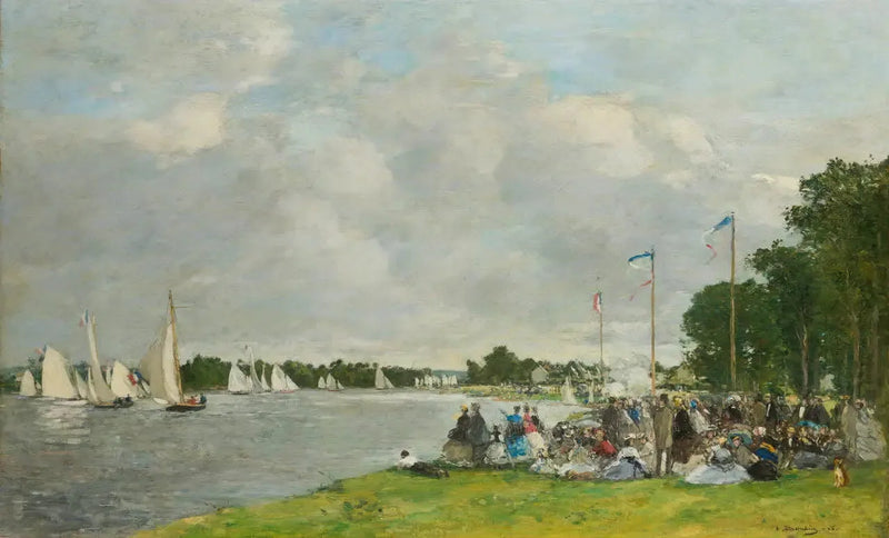 Die Regatten von Argenteuil - Eugène Boudin