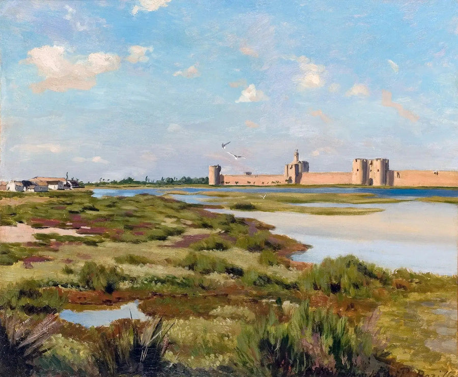 Die Stadtmauern von Aigues-Mortes - Frédéric Bazille