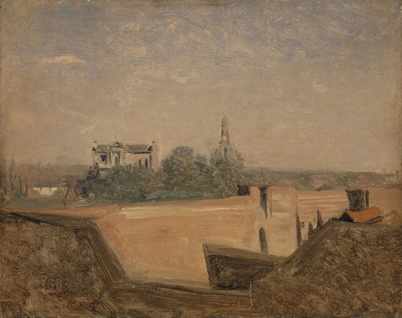 Die Mauern von Arras - Jean-Baptiste Camille Corot
