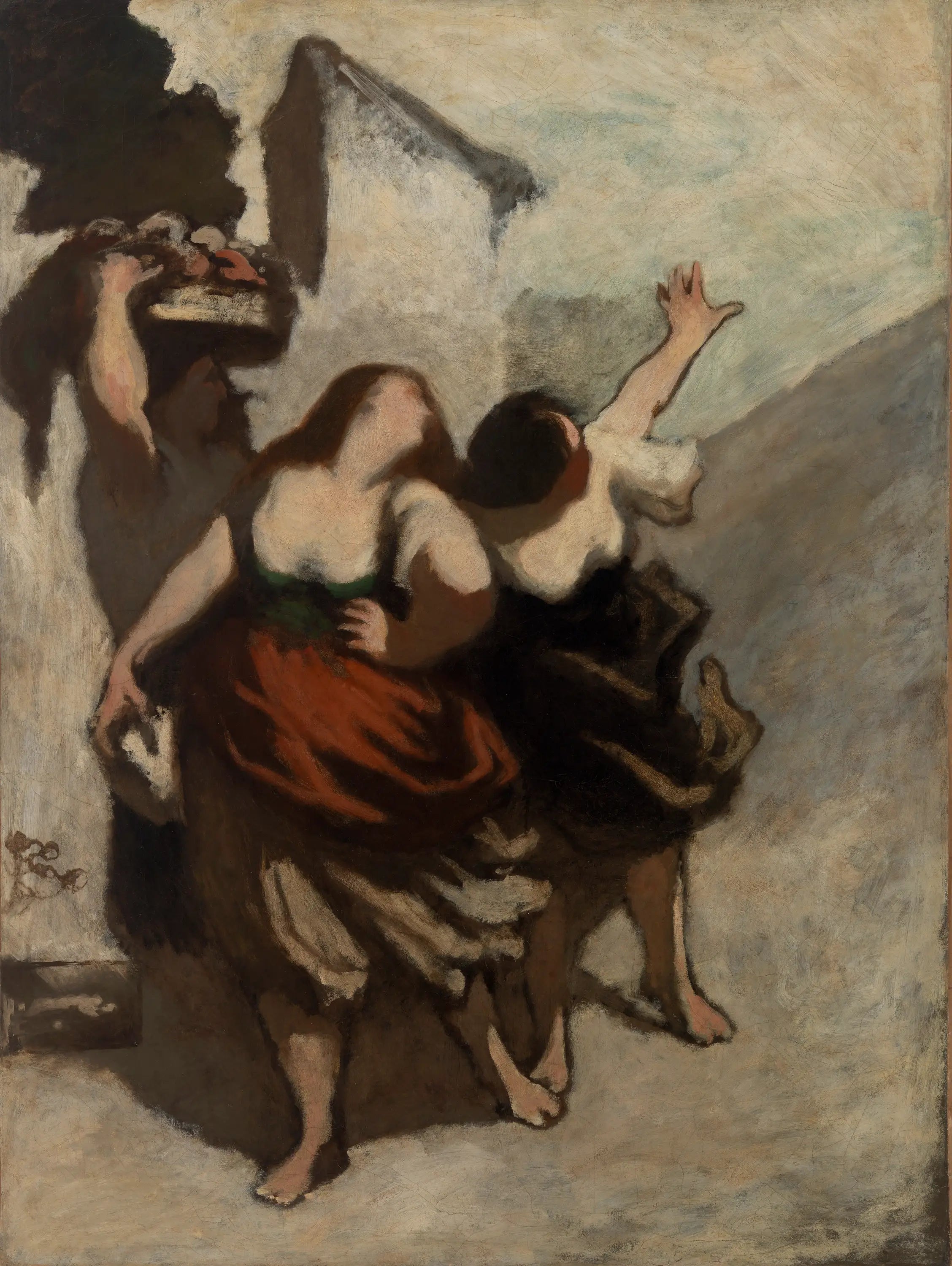 Les Ribaudes - Honoré Daumier image 1 reproduction artisanale de tableau