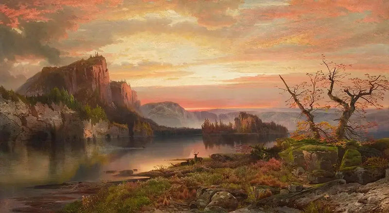 Die Ufer des Oberen Sees - Thomas Moran