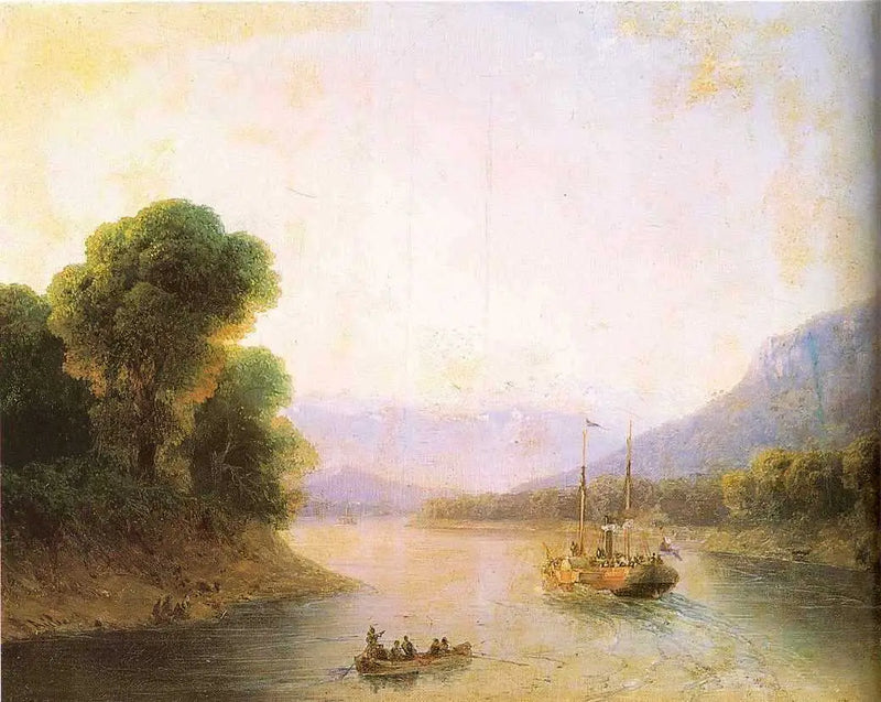 Die Flussflüsse in Georgien - Ivan Aïvazovski