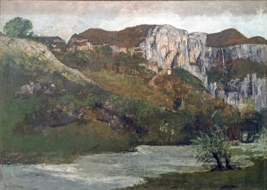 Die Felsen von Ornans - Gustave Courbet