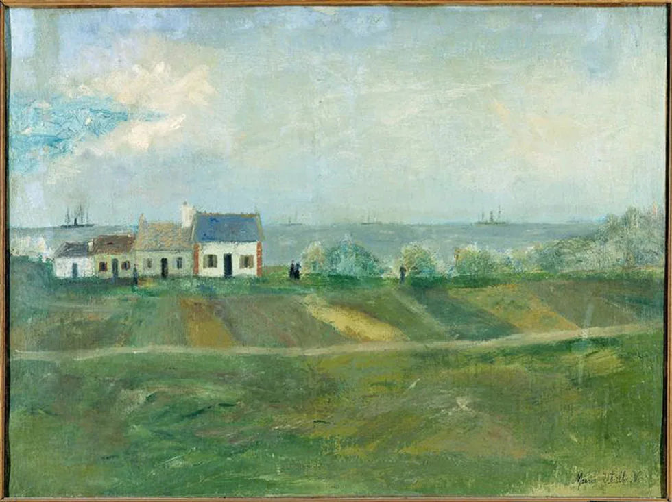 Les rochers d'Ouessant - Maurice Utrillo image 1 copie peinte à la main à l’huile