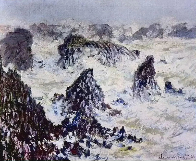 Die Felsen von Belle-Île - Claude Monet