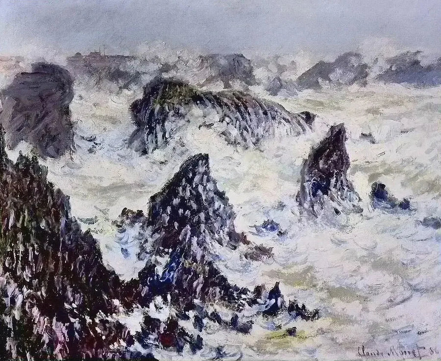 Die Felsen von Belle-Île - Claude Monet
