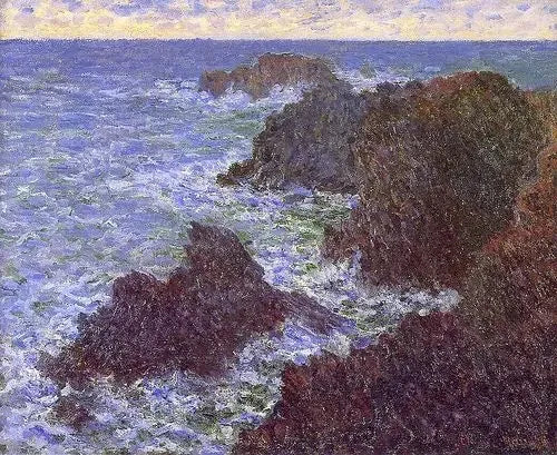 Die Felsen von Belle-Île, die wilde Küste - Claude Monet