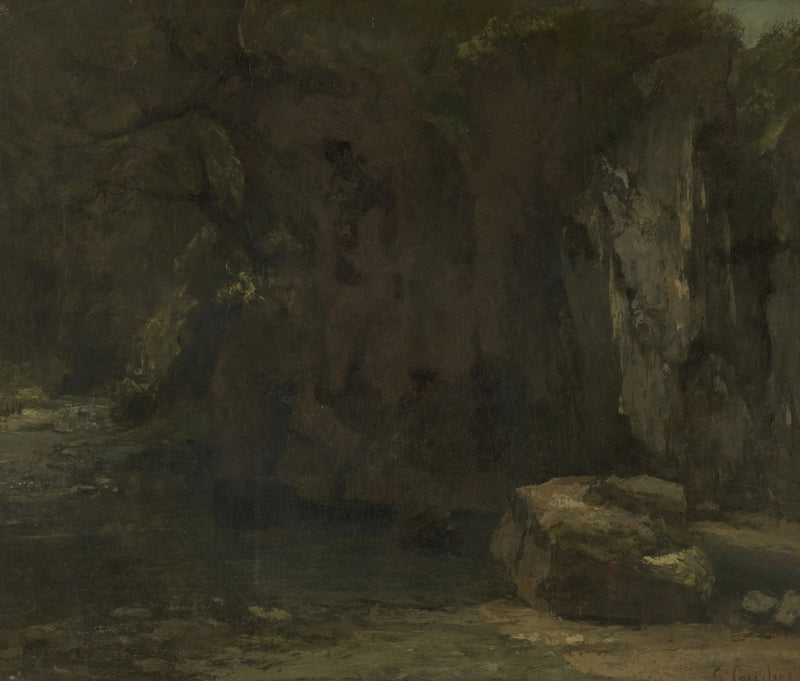 Die Felsen der Loue - Gustave Courbet