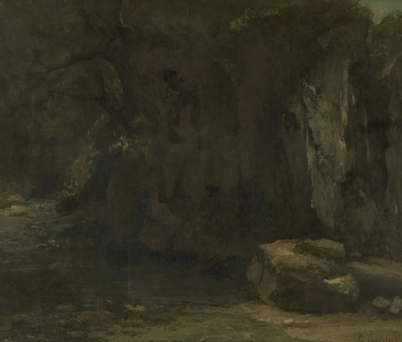 Die Felsen der Loue - Gustave Courbet