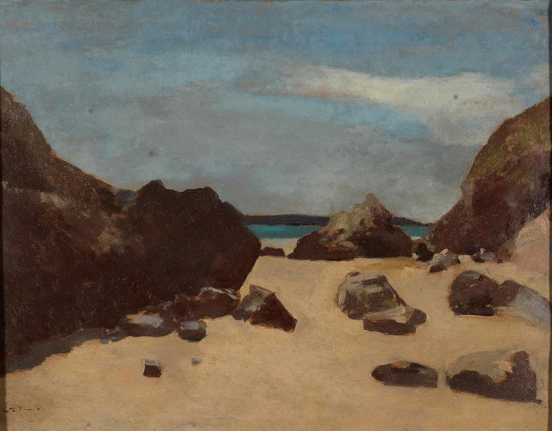 Die Felsen (Felsen in der Bretagne) - Odilon Redon