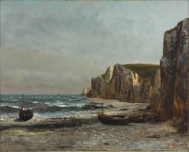 Die Felsen von Étretat - Gustave Courbet