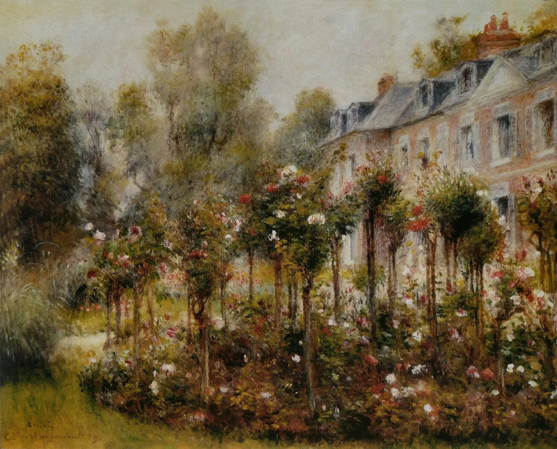 Die Rosensträucher in Wargemont - Pierre-Auguste Renoir