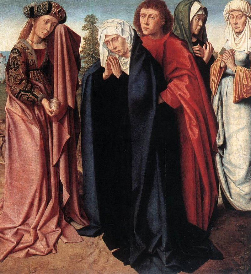 Die Heiligen Frauen und Johannes am Golgatha - Gérard David