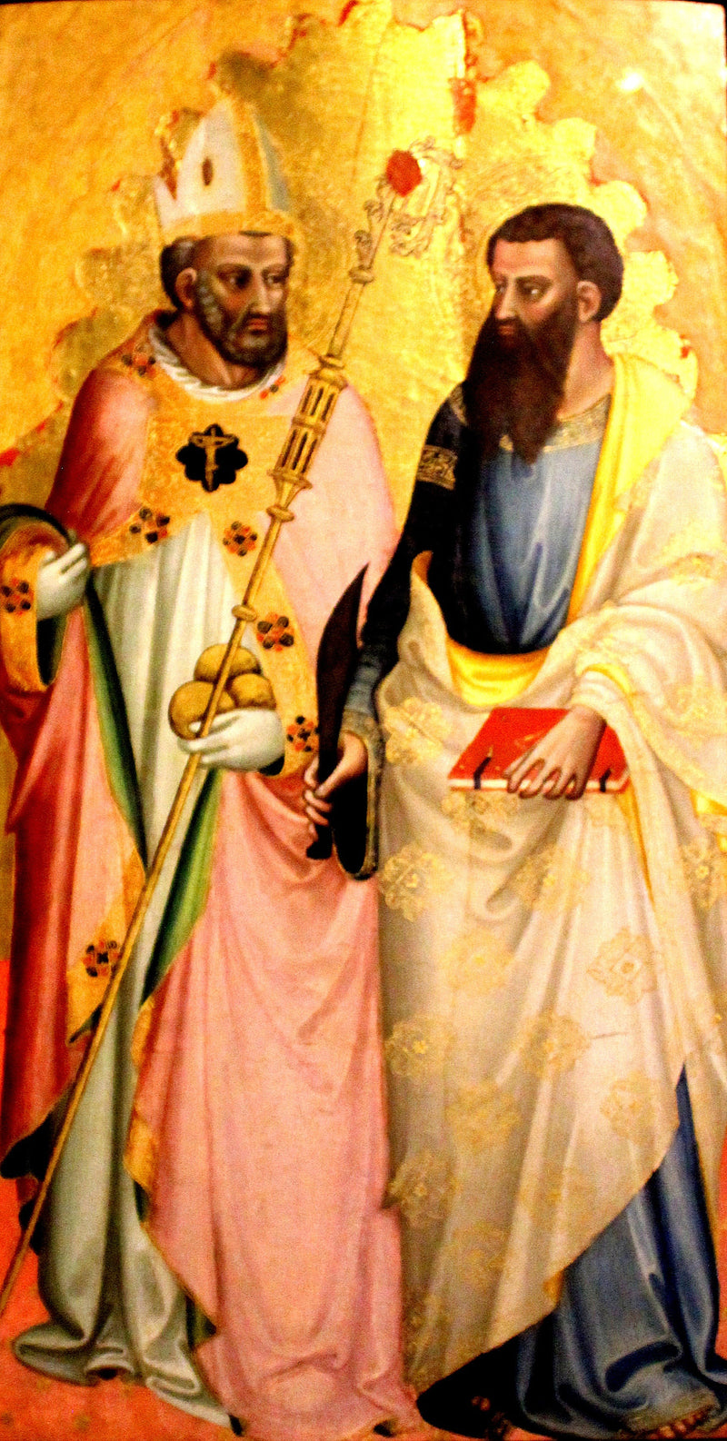 Die Heiligen Nikolaus und Barthélemy - Bicci di Lorenzo