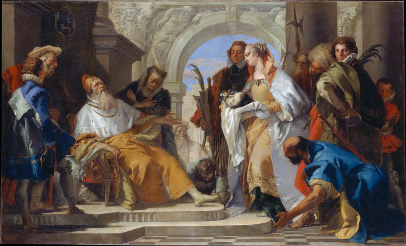 Die Schutzheiligen der Familie Crotta - Giovanni Battista Tiepolo