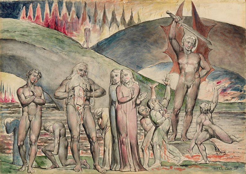 Die Schismatiker und die Zerstreuer des Streits - Mohammed - William Blake