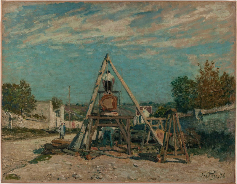 Die Langholzsäger - Alfred Sisley