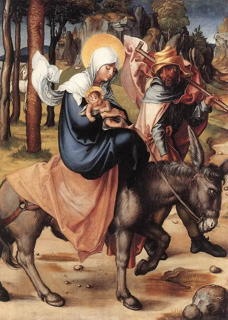 Les Sept Douleurs de la Vierge : La Fuite en Égypte - Albrecht Dürer image 1 reproduction d’œuvre d’art à l’huile