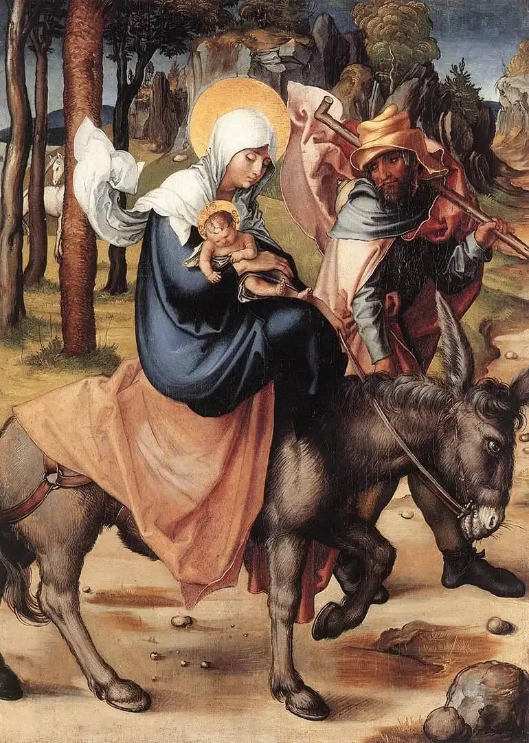 Die Sieben Schmerzen der Jungfrau: Die Flucht nach Ägypten - Albrecht Dürer