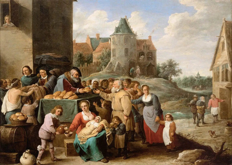 Die Sieben Werke der Barmherzigkeit - David Teniers der Jüngere