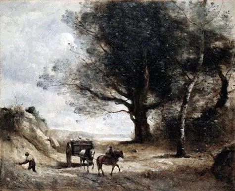 Die Steinmetze - Jean-Baptiste Camille Corot