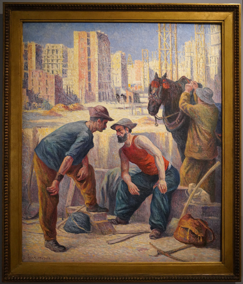 Die Bauarbeiter - Maximilien Luce