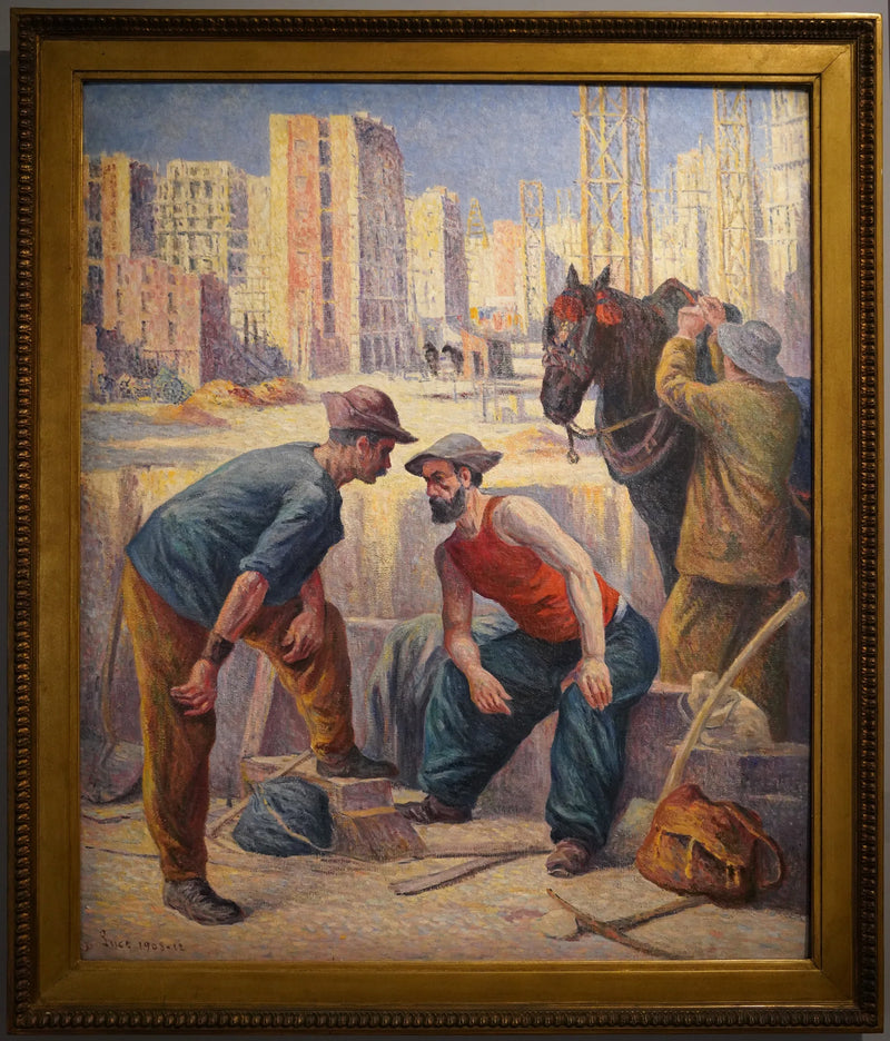 Die Bauarbeiter - Maximilien Luce