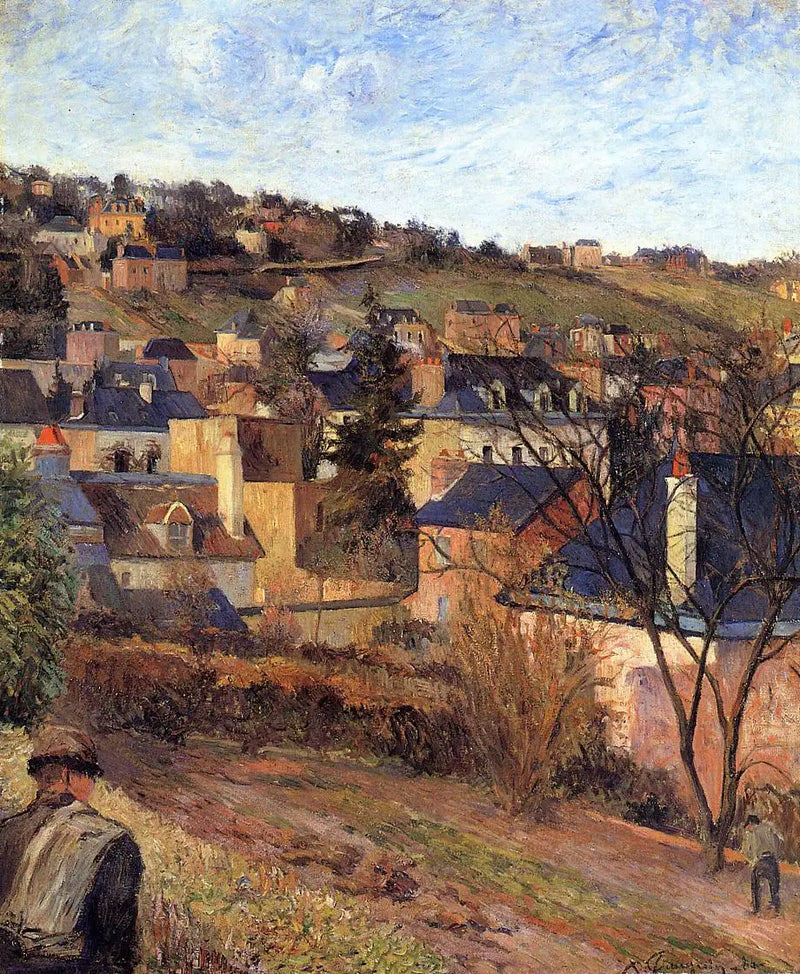 Die blauen Dächer, Rouen - Paul Gauguin