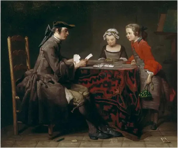 Die Kartenhäuser - Jean Siméon Chardin