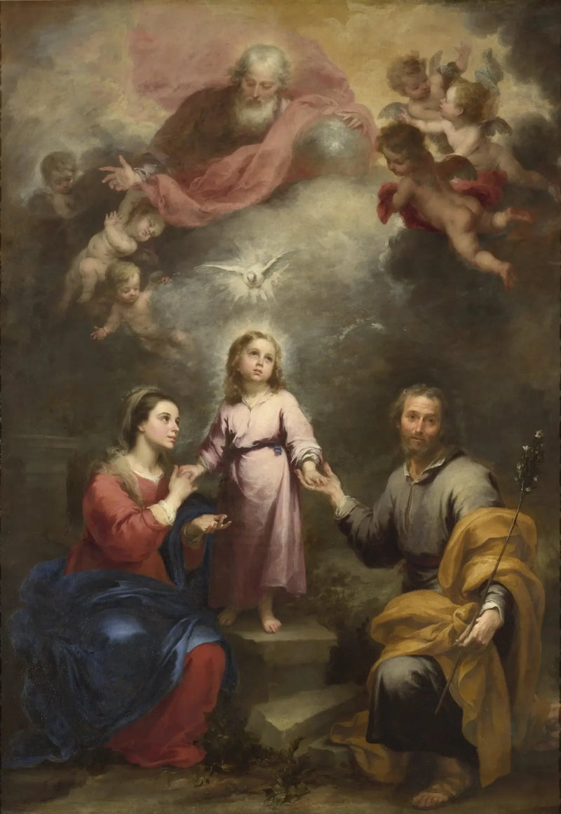 Die Himmlischen und Irdischen Dreifaltigkeiten - Bartolomé Esteban Murillo
