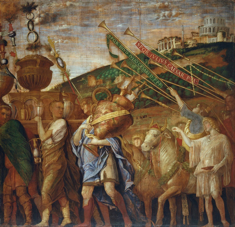 Die Triumphe Caesars: 4. Die Träger des Gefäßes - Andrea Mantegna