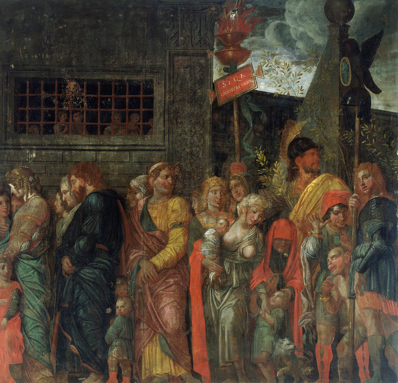 Die Triumphe Cäsars: 7. Die Gefangenen - Andrea Mantegna